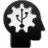 Head with USB Icon